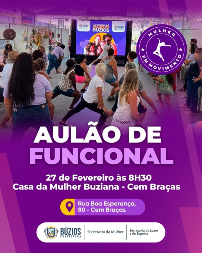 Aulão de Funcional na Praça Zé Paraíba: Saúde e Bem-estar para as Mulheres de Búzios