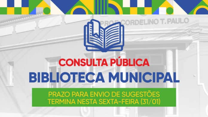 Prazo para indicação de livros para a Biblioteca Municipal aldeense termina nesta sexta-feira (31)