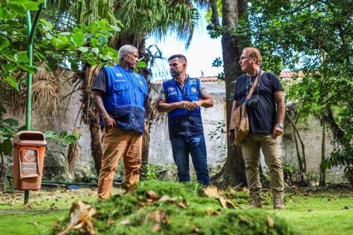 Secretarias da Cidade, Cultura e Comsercaf iniciam a revitalização da Fonte do Itajuru