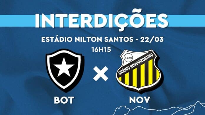 Entorno do Estádio Nilton Santos terá interdições para jogo entre Botafogo x Novorizontino neste sábado (22/03)