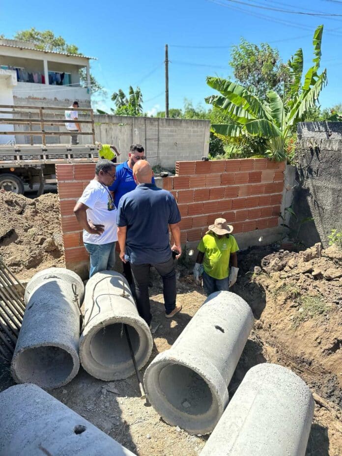 Prefeitura aldeense inicia manilhamento no bairro Santo Antônio