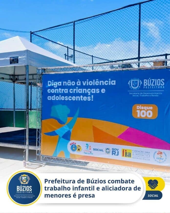 Prefeitura de Búzios combate trabalho infantil e aliciadora de menores é presa