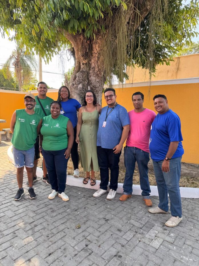 Prefeitura de Maricá visita Escola Municipal Benvindo Taques para avaliar novas hortas educativas