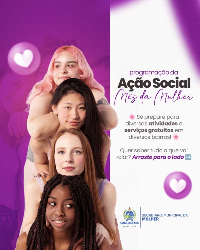 Prefeitura promove Ação Social em comemoração ao Mês da Mulher