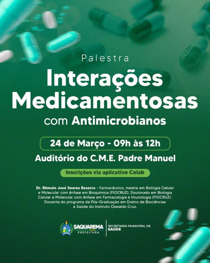 Prefeitura realiza palestra com o tema “Interações Medicamentosas com Antimicrobianos”